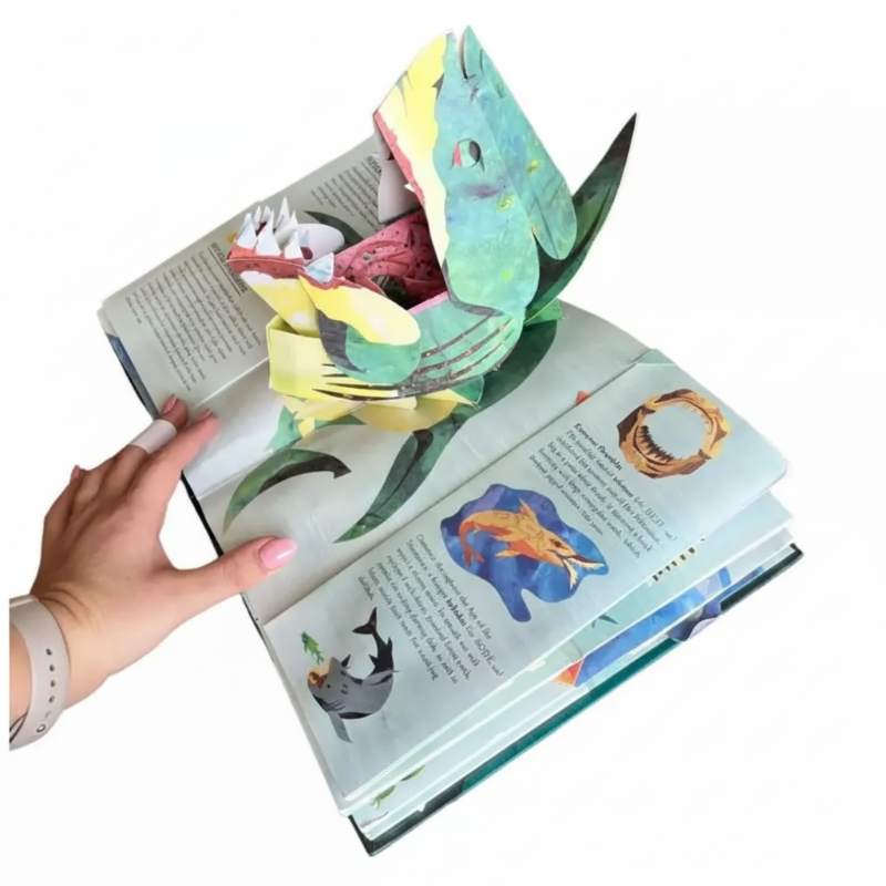 JurassicKids – Jännittävä ja opettavainen – 3D-dinosaurusten tietosanakirja, pop-up-kirja