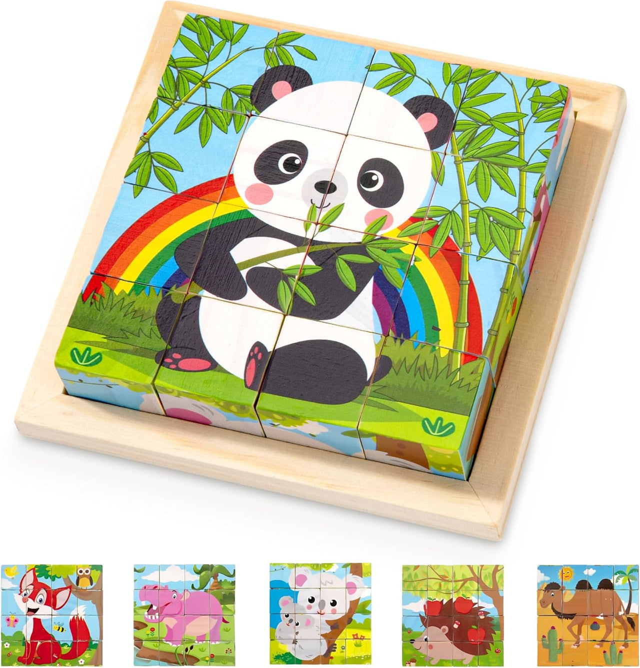 CubePuzzle – Hauska ja opettavainen - 3D-puupalikat palapeli