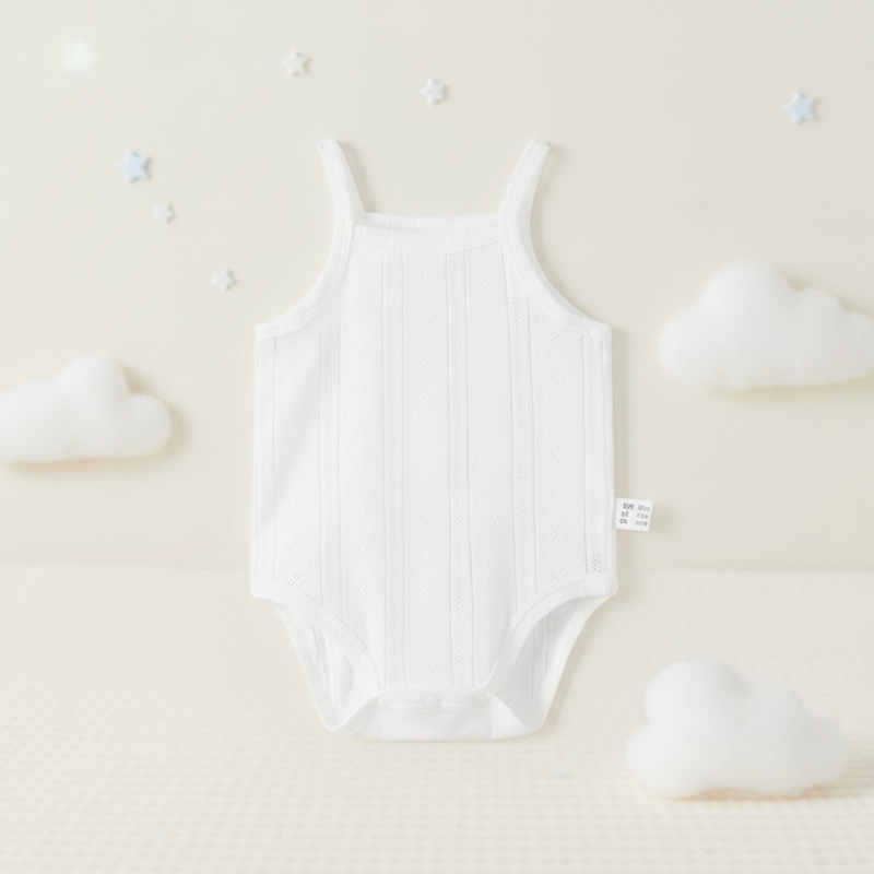 Summer Bodysuit – Kevyt ja mukava – neulottu vauvan body