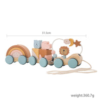 Thumbnail for TrainCount –  Klassinen ja opettavainen – puinen Montessori-juna