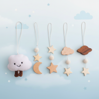 Thumbnail for Wooden Baby Rattle Toy – Aistien kehittymistä tukeva ja turvallinen – Vauvojen liikuntatunti