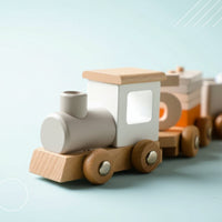 Thumbnail for TrainCount –  Klassinen ja opettavainen – puinen Montessori-juna