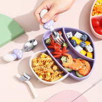 Thumbnail for MiniMeal – Turvallinen ja luistamaton – silikoninen pikkulasten lautasetti ja ruokailuvälineet
