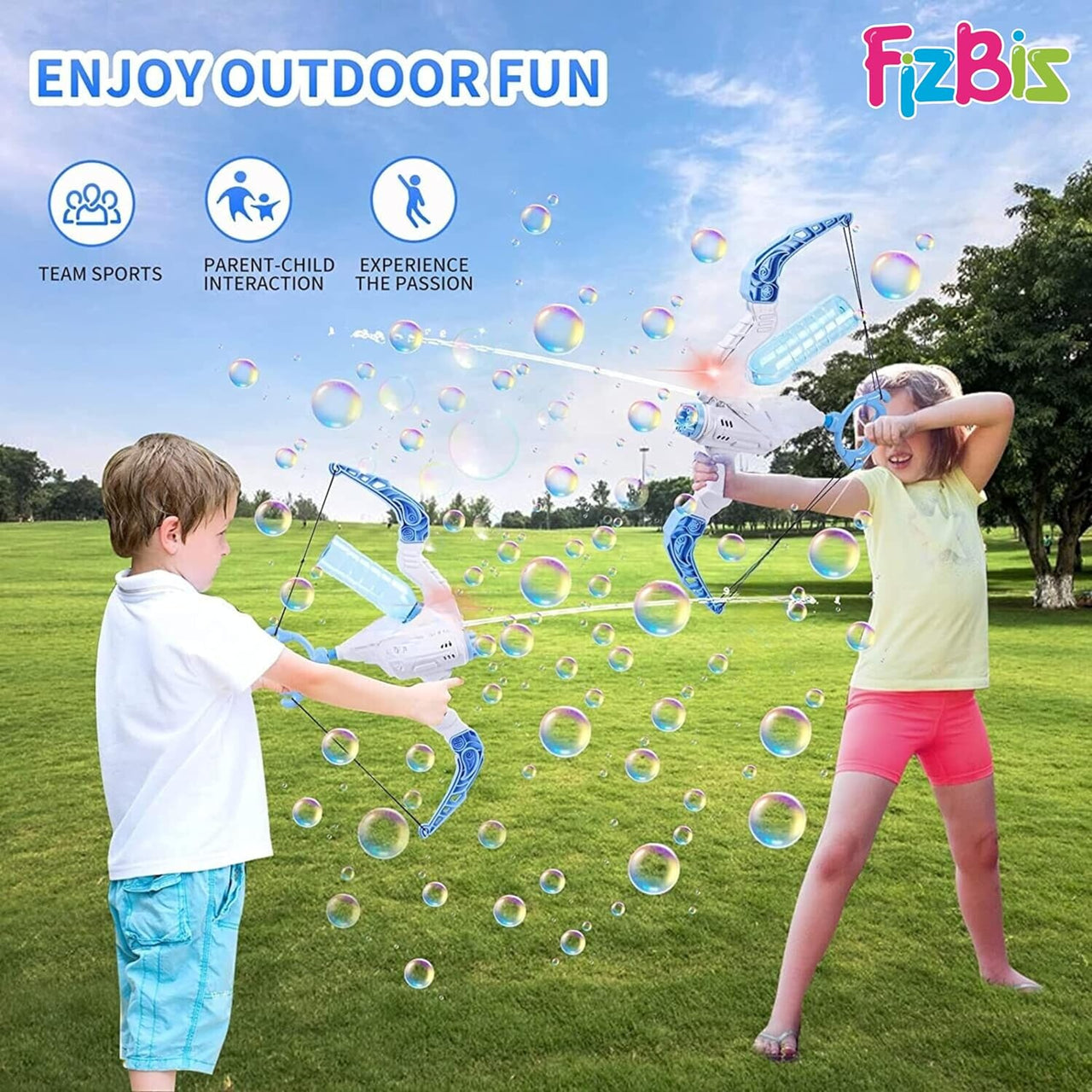 TrendyToys – Aktiivinen & luova - 2-in-1 keula-kuplapuhallin