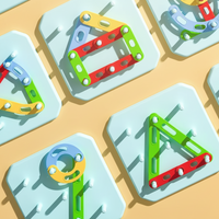 Thumbnail for ShapeGenius – Luova & opettavainen – Geometrinen pegboard-palapeli
