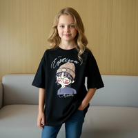 Thumbnail for CuteStyle – Trendikäs ja mukava – T-paita, jossa on ylikokoinen sarjakuvapainatus
