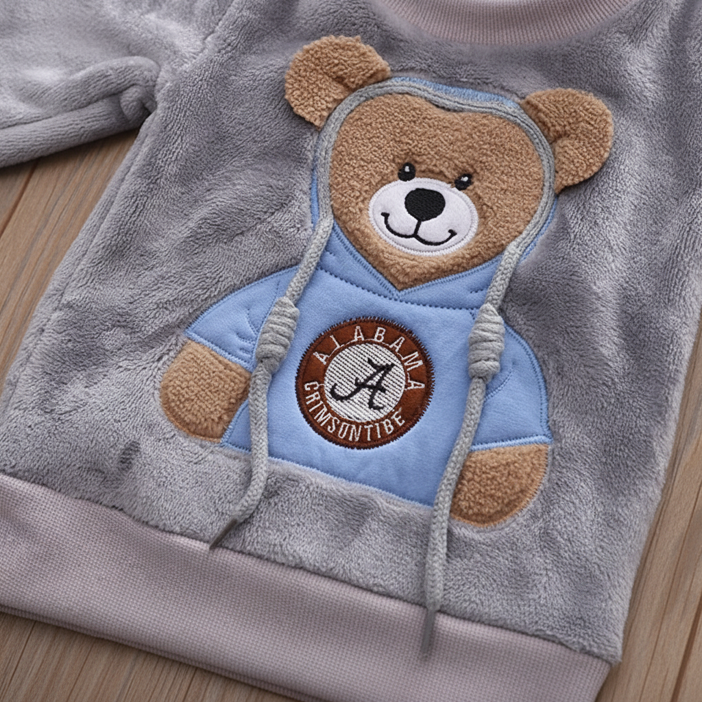 CozyBear – Lämmin ja pehmeä – Lasten verryttelypuku, jossa on karhukuvio