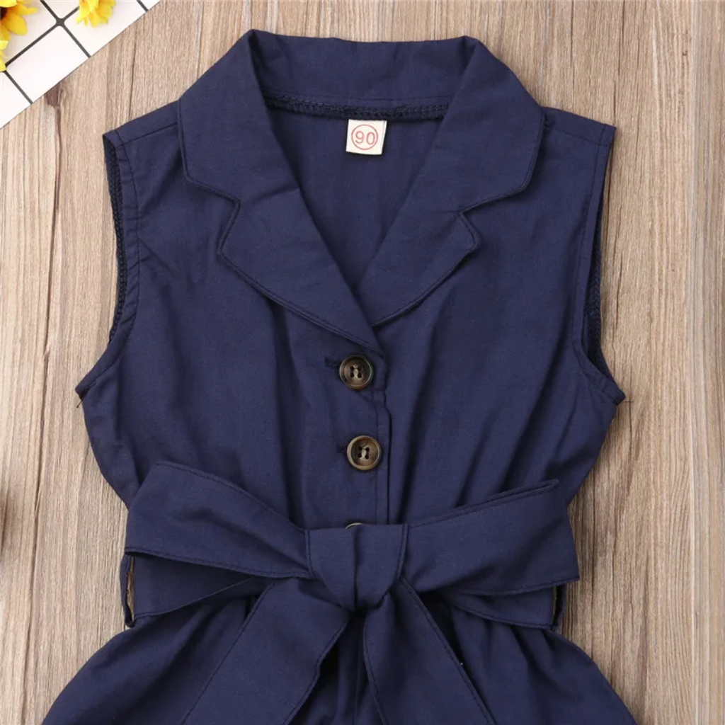 LittleLady – Elegant & Trends – Jumpsuit, jossa on solmittava vyötärönauha