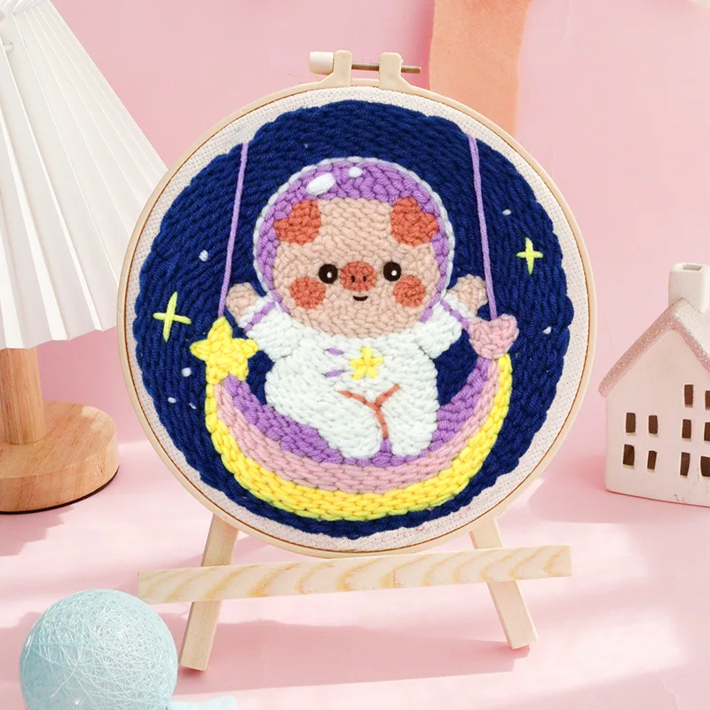 SoftLoop – Pehmeä ja luova – DIY-punch needle -sisustussetti kotiin