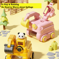 Thumbnail for TinyExcavators – Ainutlaatuinen ja käytännöllinen – Kaivinkone-vesipullo, jossa on pilli