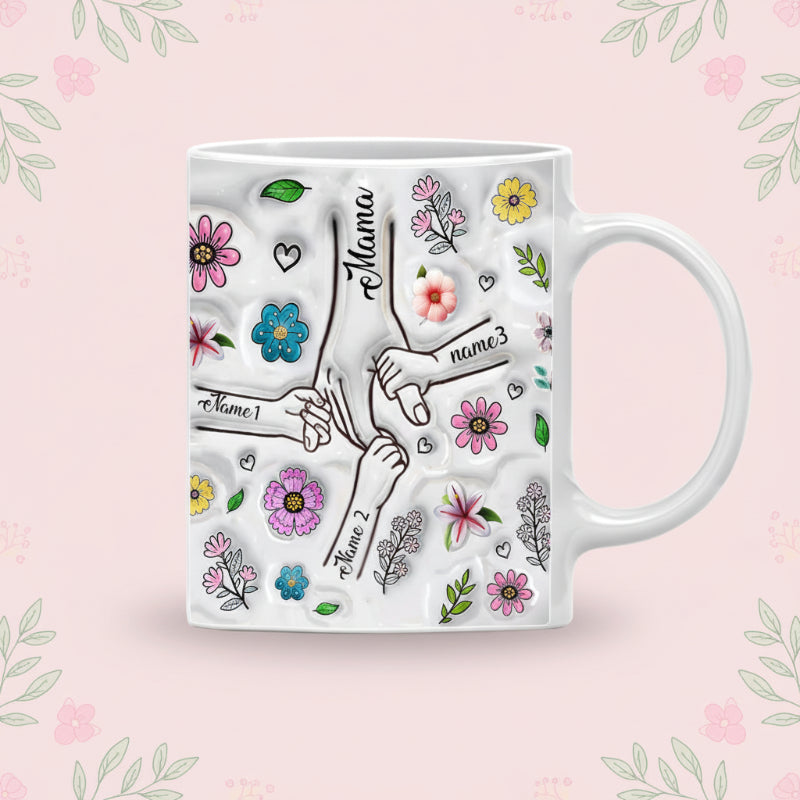 Personalized Kids Name Mug – Ainutlaatuinen äitienpäivälahja – Henkilökohtainen muki