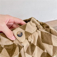 Thumbnail for RetroBloom – Mukavat ja leikkisät – lasten housut, joissa on argyle-kuvio
