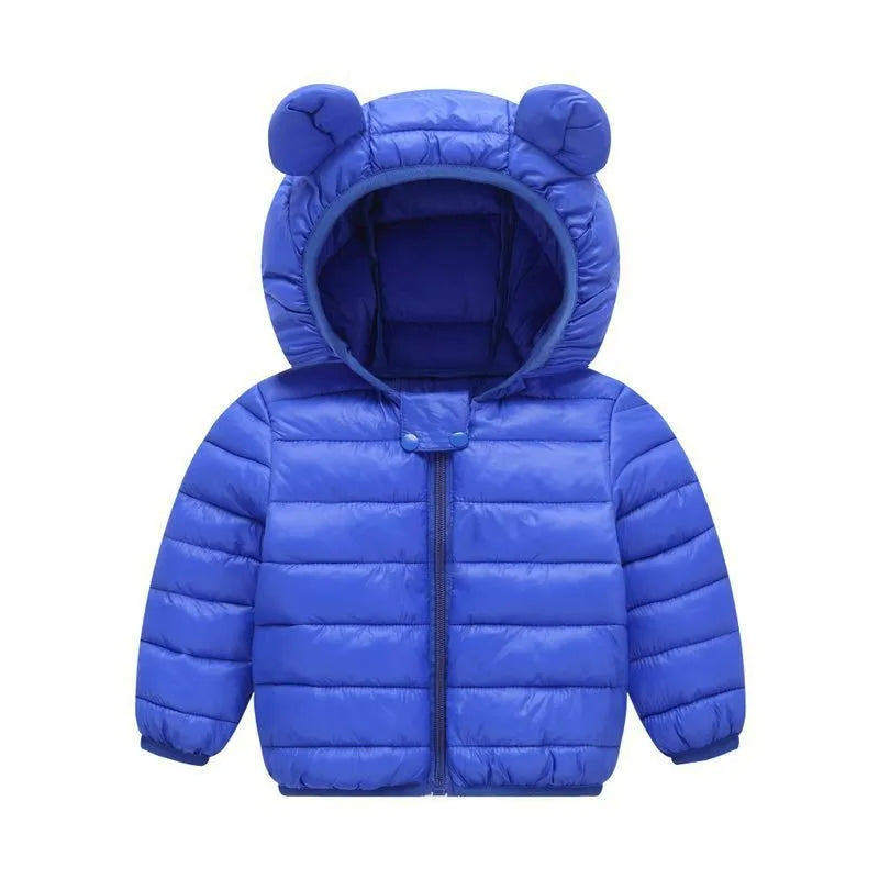 Mini Fashion™ - Lasten hupullinen kevyttoppatakki
