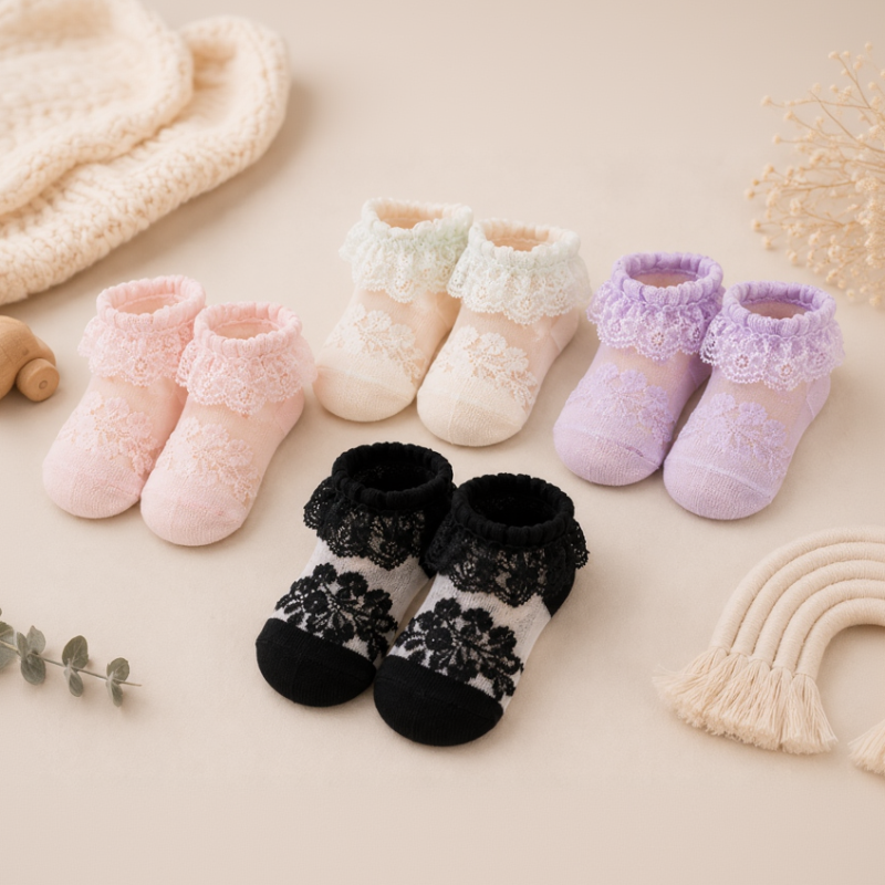 BabyBliss – Mukavat ja kevyet – vauvan pitsisukat