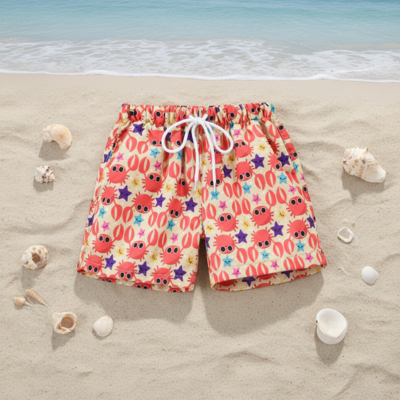 Beach Shorts – Kevyt ja leikkisä – trooppiset lasten uimahousut