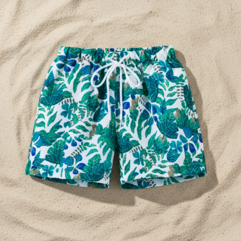 Beach Shorts – Kevyt ja leikkisä – trooppiset lasten uimahousut
