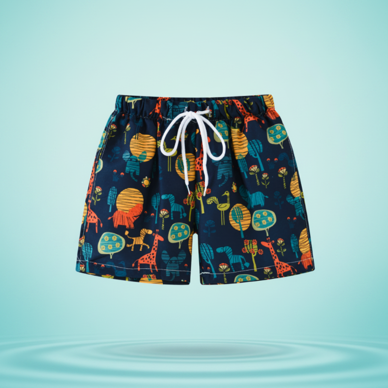 Beach Shorts – Kevyt ja leikkisä – trooppiset lasten uimahousut