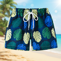 Thumbnail for Beach Shorts – Kevyt ja leikkisä – trooppiset lasten uimahousut