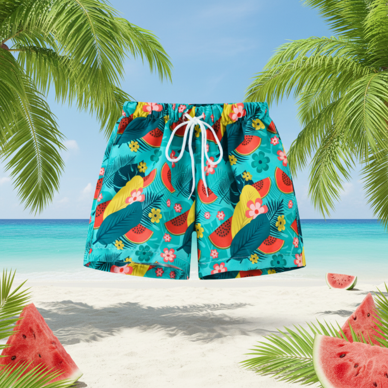 Beach Shorts – Kevyt ja leikkisä – trooppiset lasten uimahousut