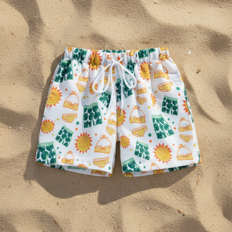 Beach Shorts – Kevyt ja leikkisä – trooppiset lasten uimahousut
