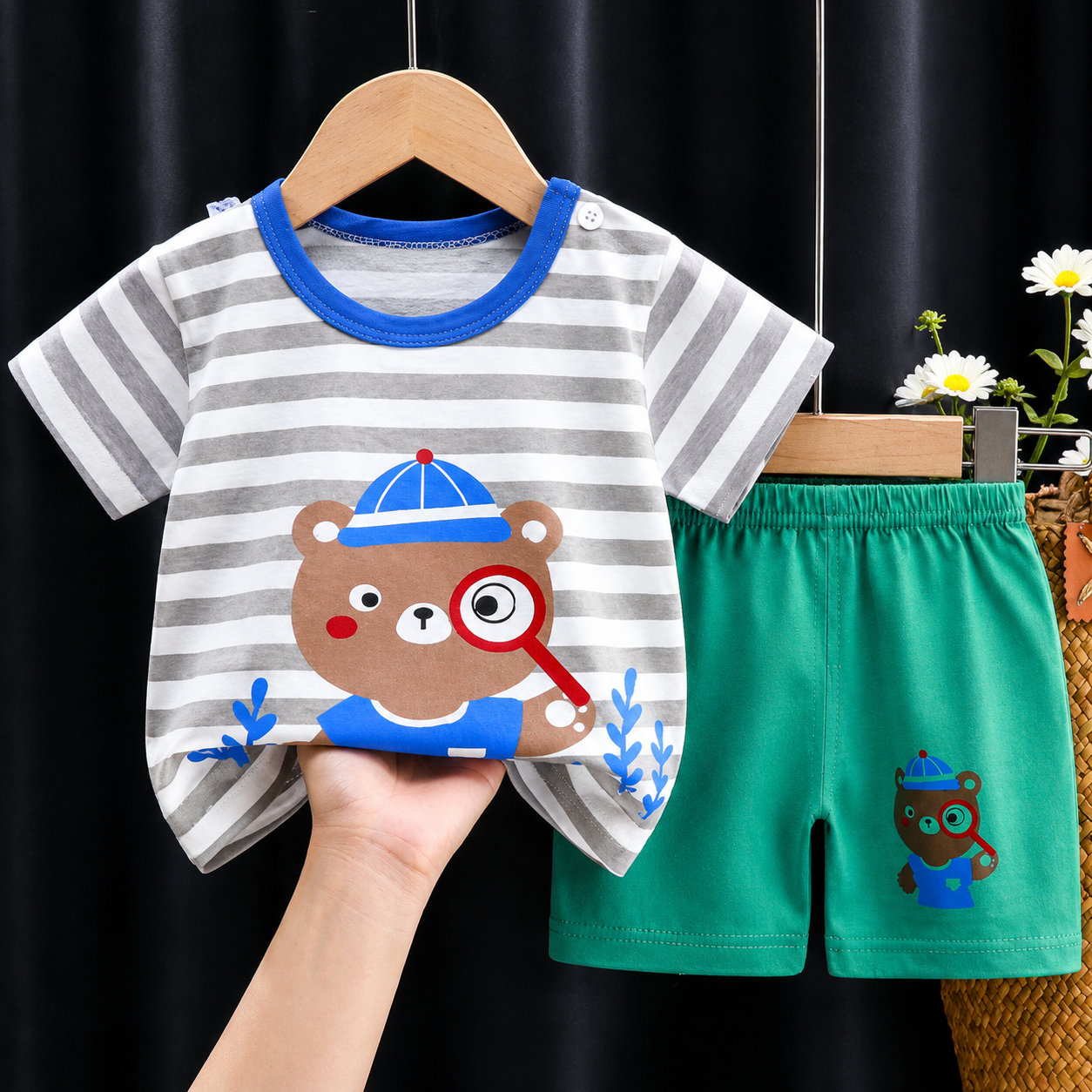 Mini Fashion™ - Ihana pieni leijona - Poikien kesäasu