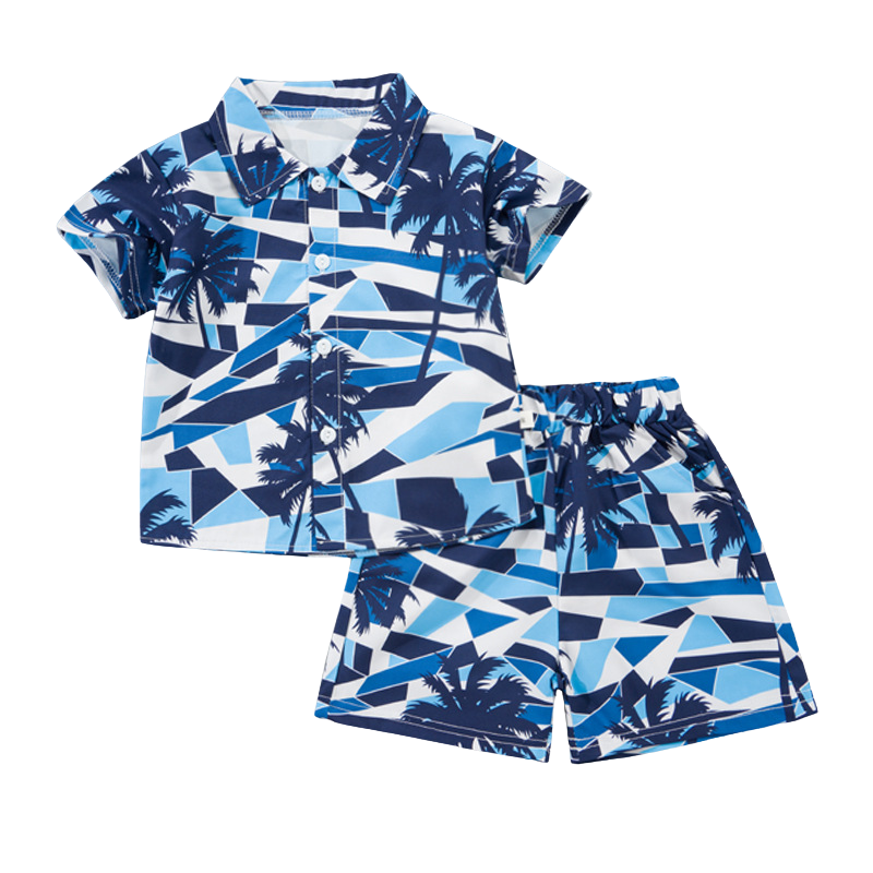 Mini Fashion™ - Raikas & iloinen - Kukkainen poikien setti