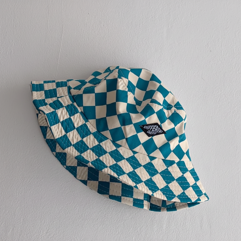 Bucket Hat – Söpö ja suojaava – lasten ruudullinen hattu