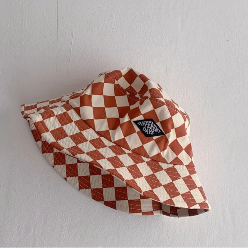 Bucket Hat – Söpö ja suojaava – lasten ruudullinen hattu