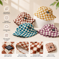 Thumbnail for Bucket Hat – Söpö ja suojaava – lasten ruudullinen hattu
