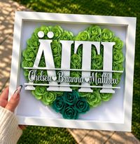 Thumbnail for Personalized Rose Shadow Box – Ainutlaatuinen äitienpäivälahja – Henkilökohtainen ruusujen varjolaatikko