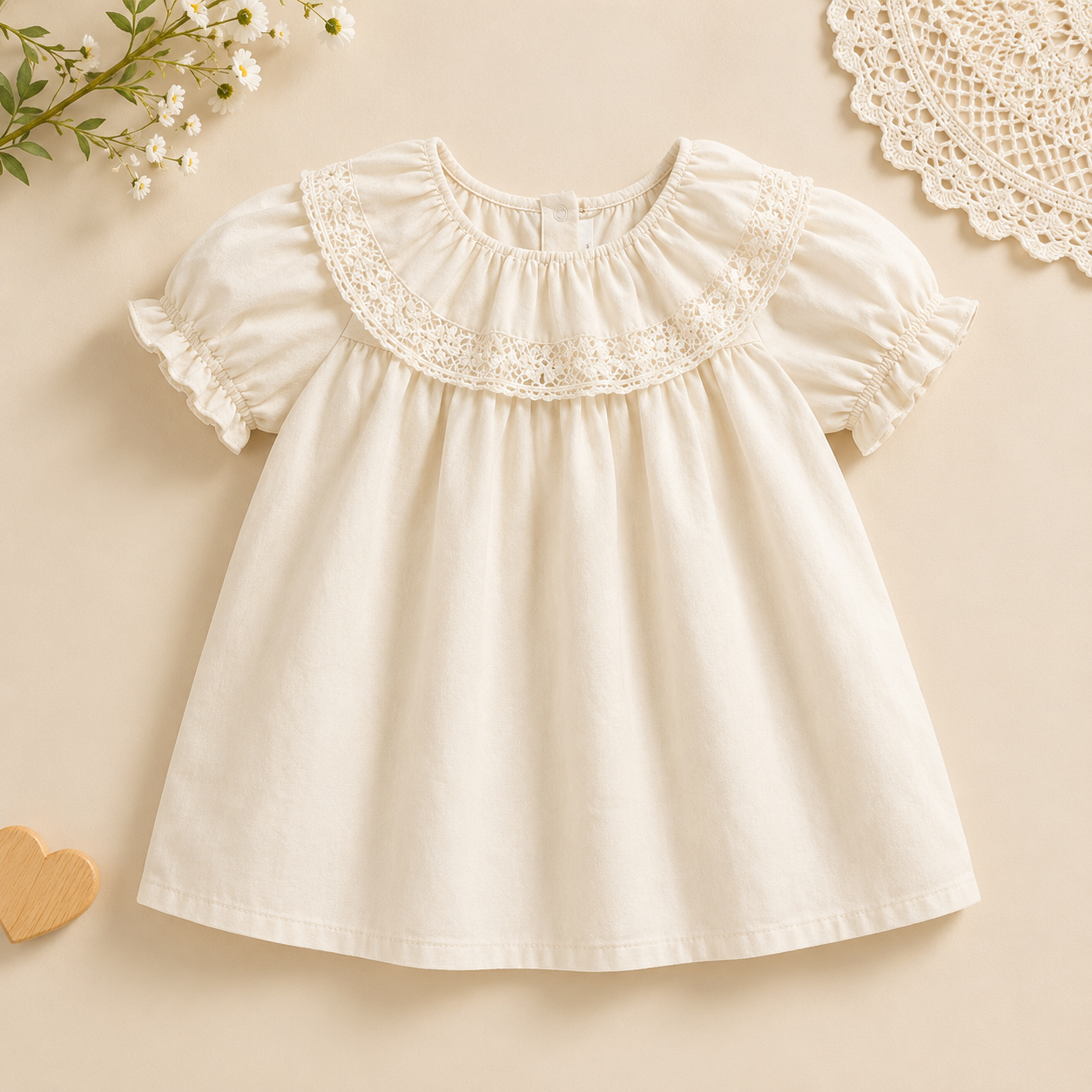Girls Summer Fashion Top – Kevyt ja mukava – Vintage-tyylinen tyttöjen toppi
