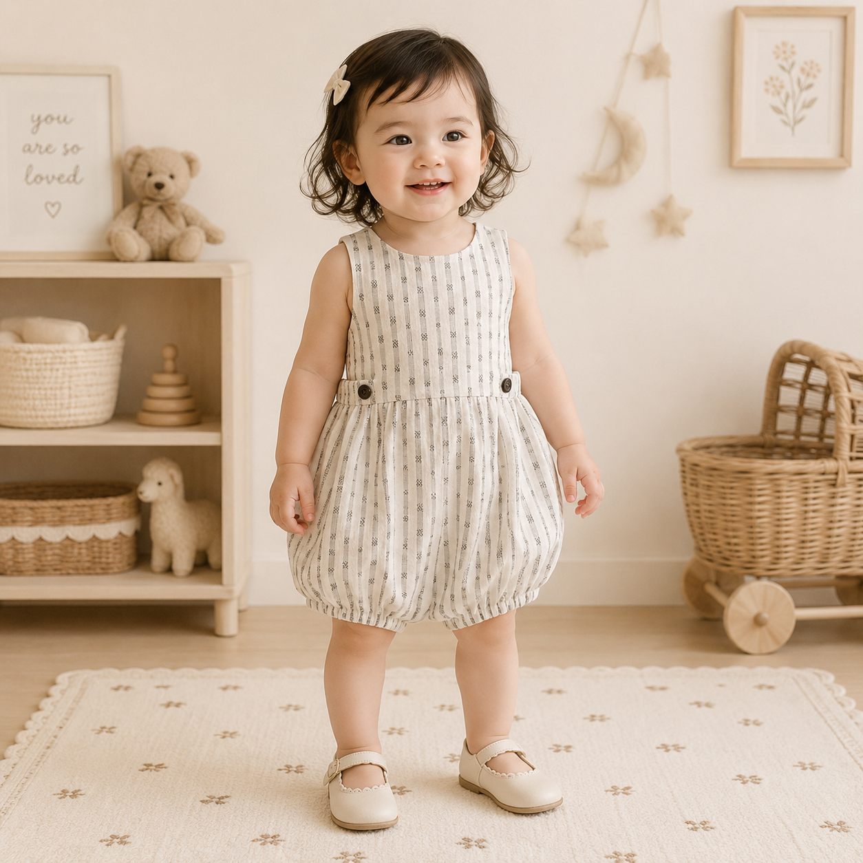 Vintage Rompers – Ajaton ja pehmeä – vauvan haalari