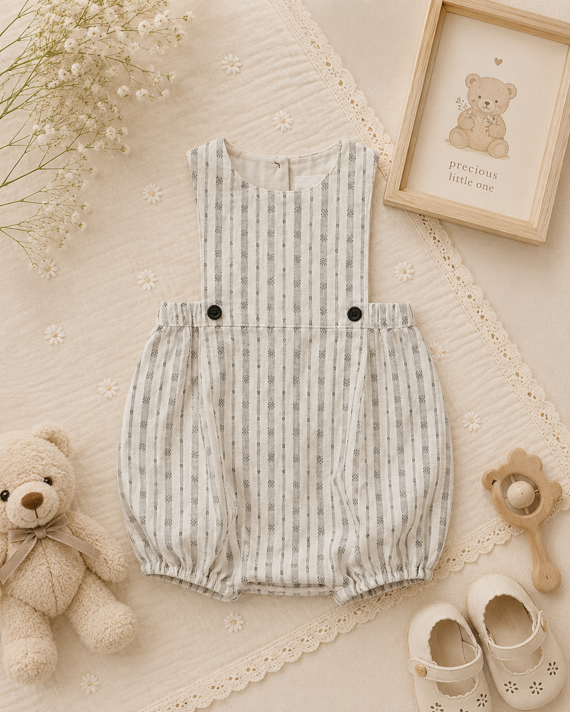 Vintage Rompers – Ajaton ja pehmeä – vauvan haalari