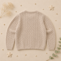 Thumbnail for Buttoned Cardigan – Pehmeä ja mukava – neulottu lasten neuletakki