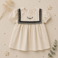 Thumbnail for Sailor Top – Tyylikäs ja mukava – paita, jossa on pitsiyksityiskohtia ja pussihihat