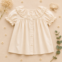 Thumbnail for Ruffle Collar Top – Tyylikäs ja mukava – Toppi jossa on koristeellinen kaulus ja pussihihat