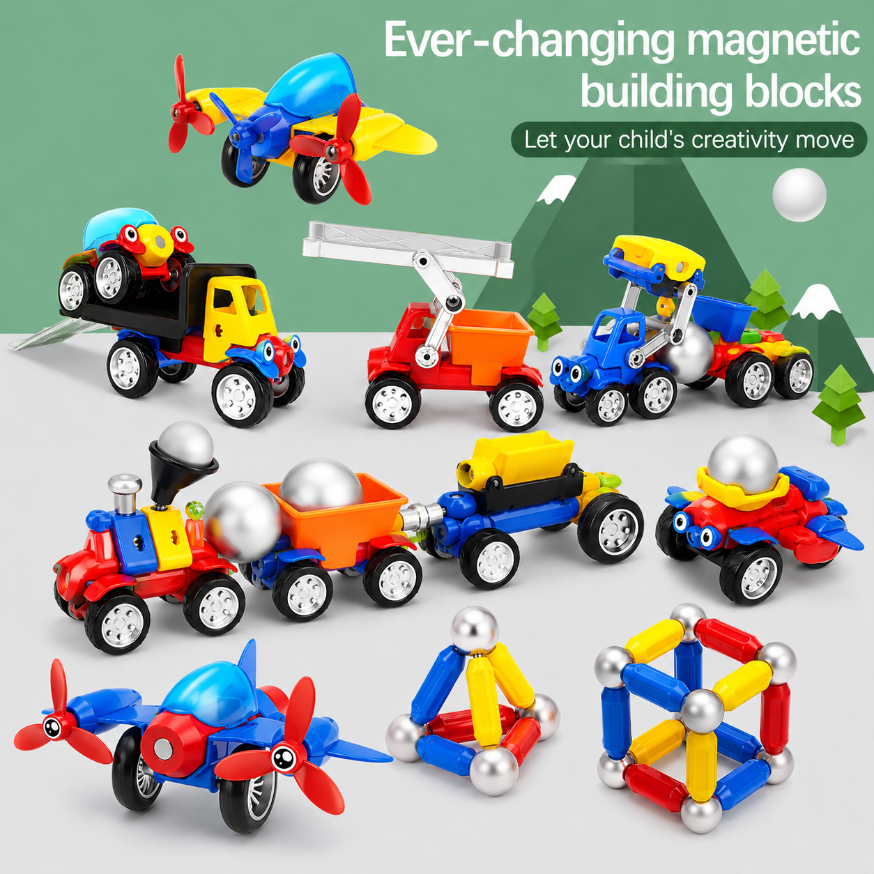 Magnetic Cars™ – Magneettinen rakentaminen - Magneettiset ajoneuvot lelusetti