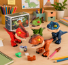 Dinosaur Stationery Toy – Luova ja opettavainen – 5-osainen työpöytäsetti