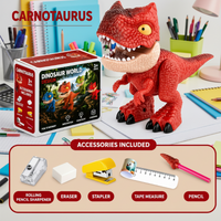 Thumbnail for Dinosaur Stationery Toy – Luova ja opettavainen – 5-osainen työpöytäsetti
