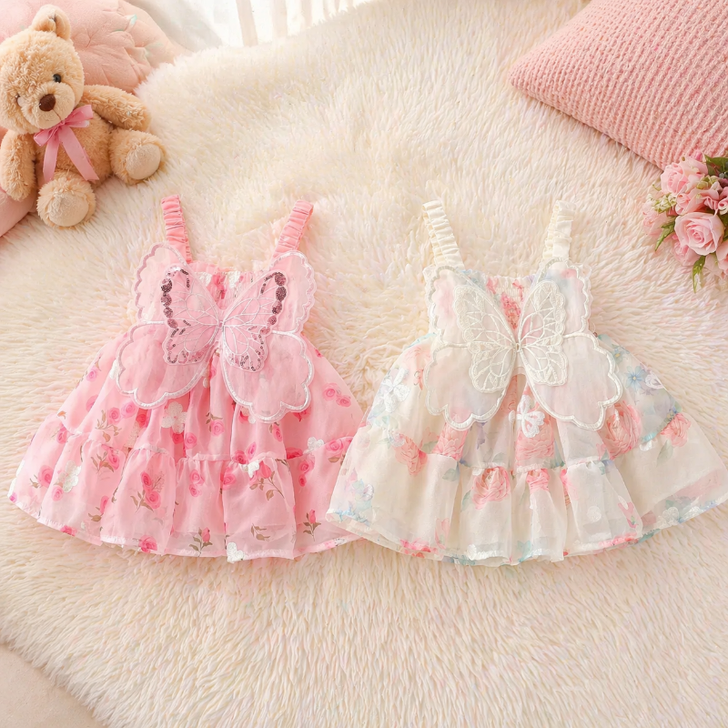 Girls Butterfly Dress – Söpö ja ilmava – Lasten mekko