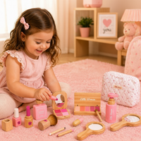 Thumbnail for Wooden Makeup Play Set – Luovuus ja roolileikit – Puinen meikkisetti