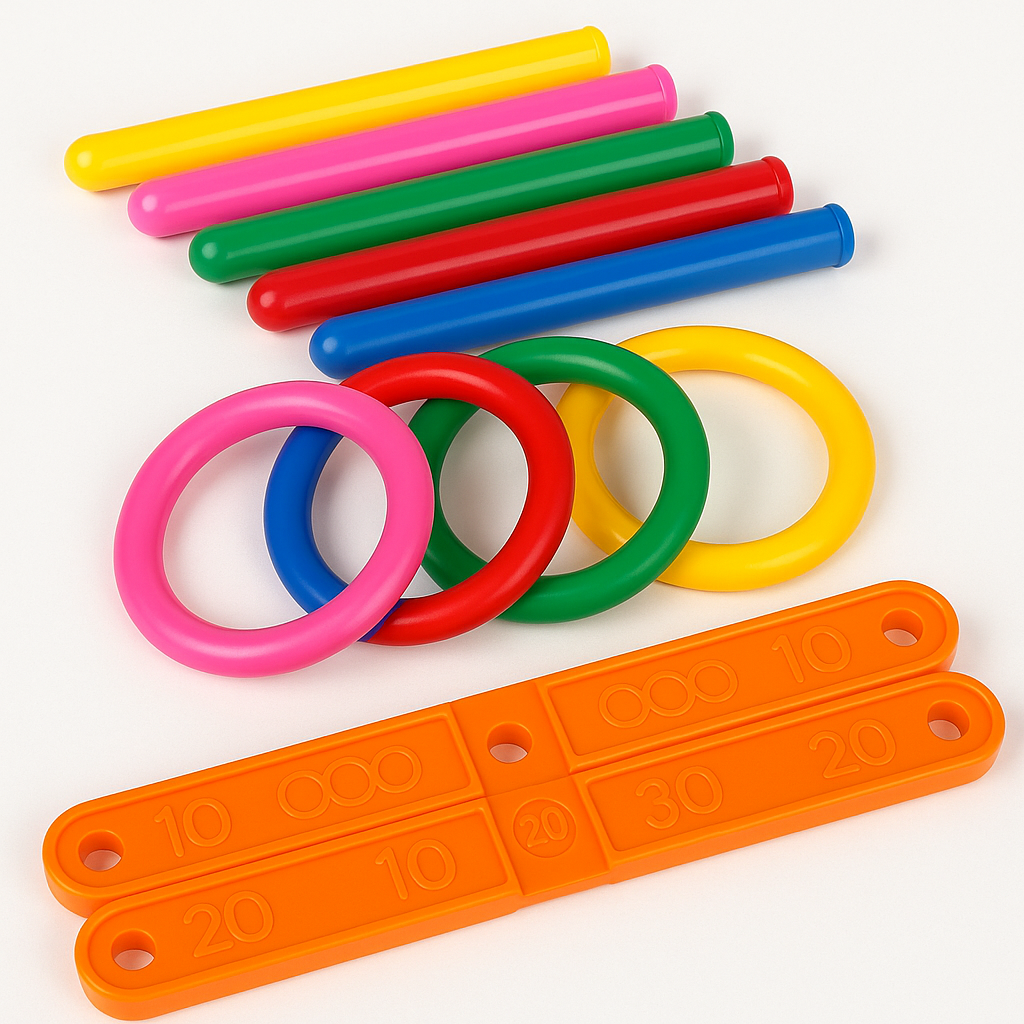 Hoop Ring Toss™ – Heitä & voita – Heittorenkaat ulkoleikkisarja
