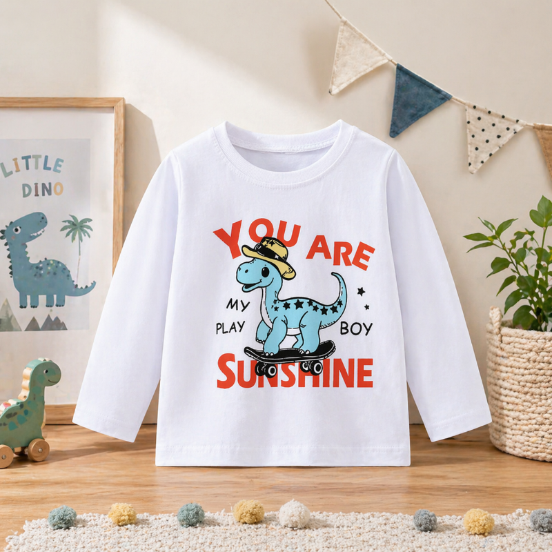 Kids Dinosaur Sweatshirt – Mukavuus ja tyyli – Dino-lasten villapaita
