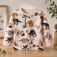Thumbnail for Kids Dinosaur Sweatshirt – Mukavuus ja tyyli – Dino-lasten villapaita