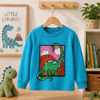 Thumbnail for Kids Dinosaur Sweatshirt – Mukavuus ja tyyli – Dino-lasten villapaita