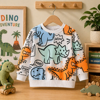 Thumbnail for Kids Dinosaur Sweatshirt – Mukavuus ja tyyli – Dino-lasten villapaita