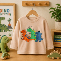 Thumbnail for Kids Dinosaur Sweatshirt – Mukavuus ja tyyli – Dino-lasten villapaita