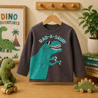 Thumbnail for Kids Dinosaur Sweatshirt – Mukavuus ja tyyli – Dino-lasten villapaita