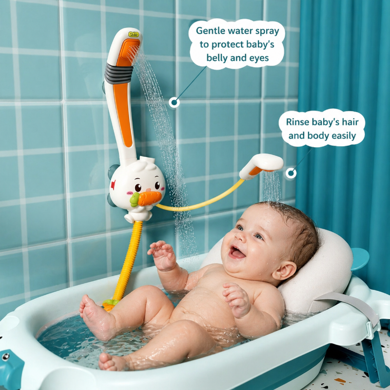 Rabbit Bath Shower Toy – Leikkiä ja vesihupia – Kylpyhuonelelu, vesisuihku