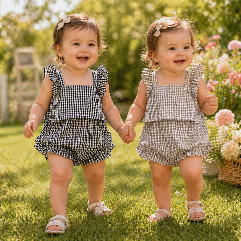 Girls Ruffle Tee – Kevyt ja suloinen – lasten vaatesetti